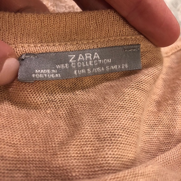 ZARA Blush Lace Trim Top - Picture 7 of 8